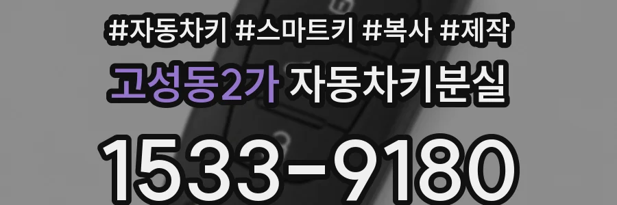고성동2가 자동차키분실
