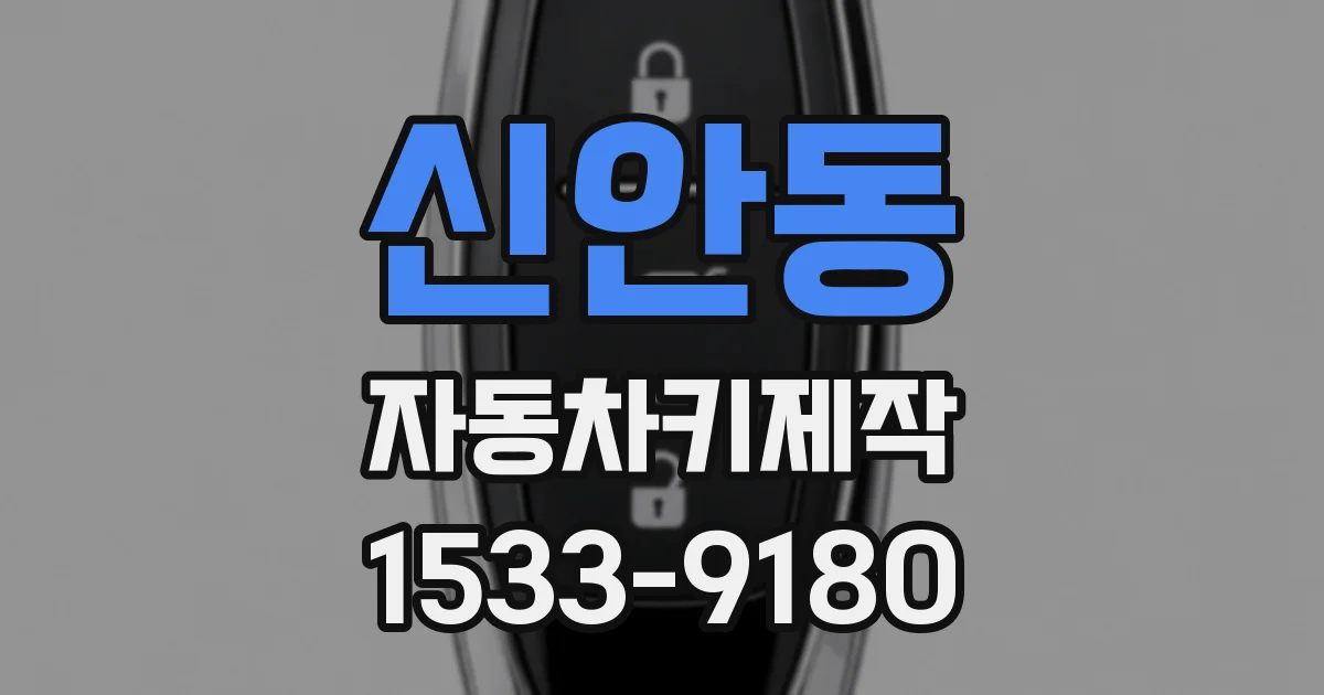 신안동 자동차키제작
