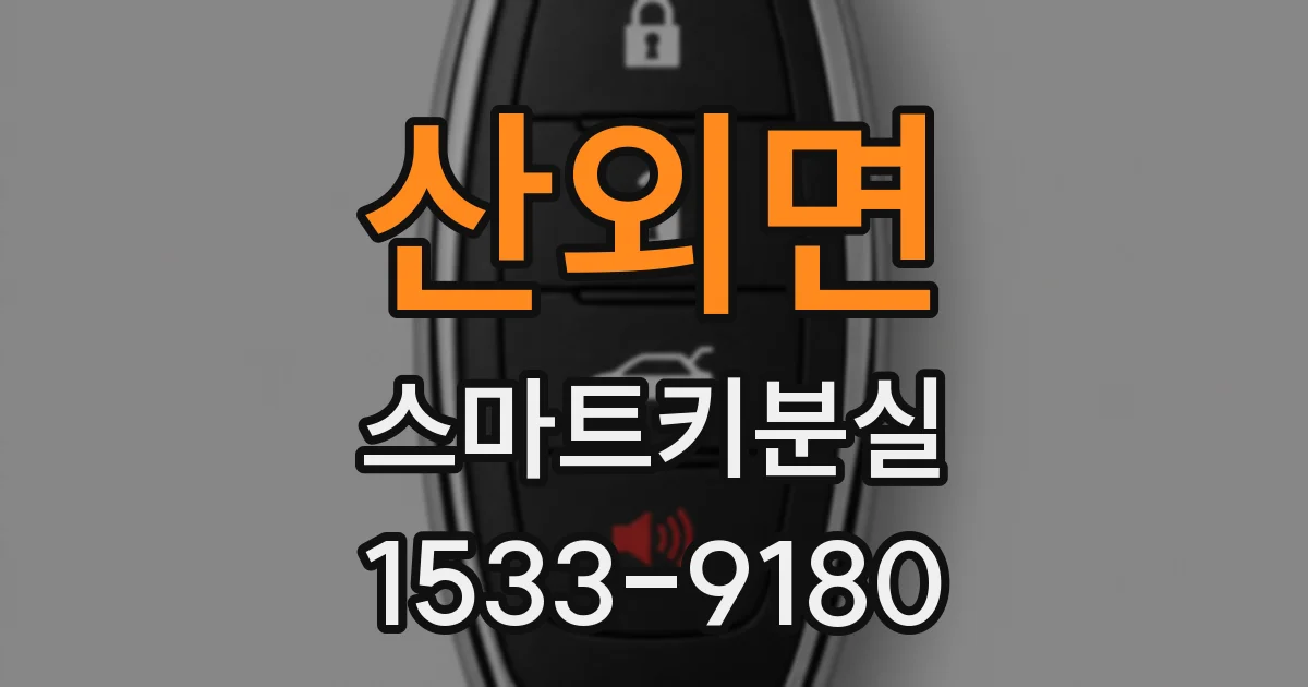 산외면 스마트키분실