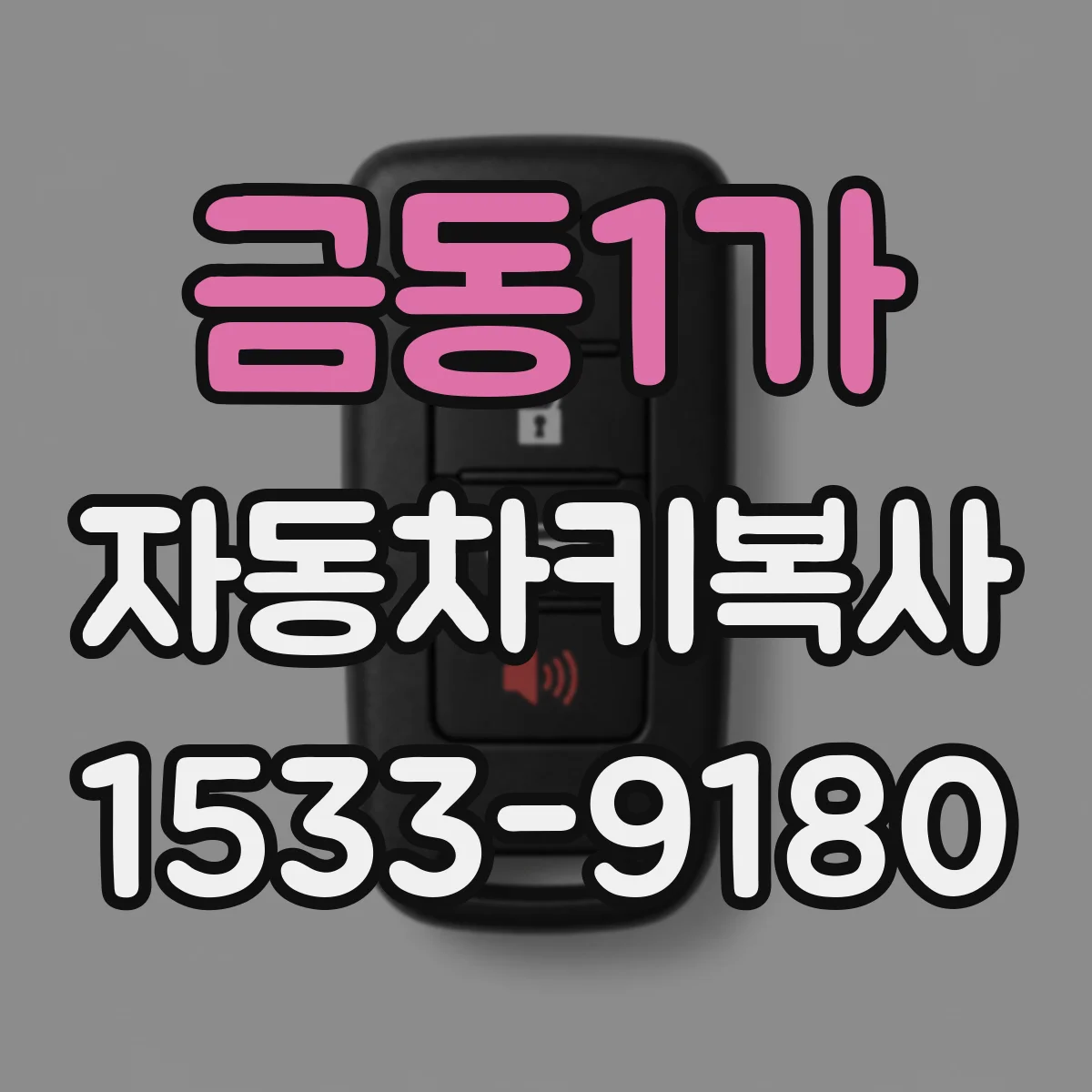금동1가 자동차키복사