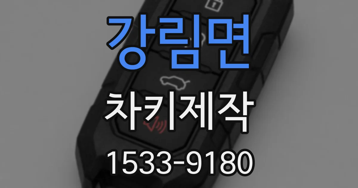 강림면 차키제작