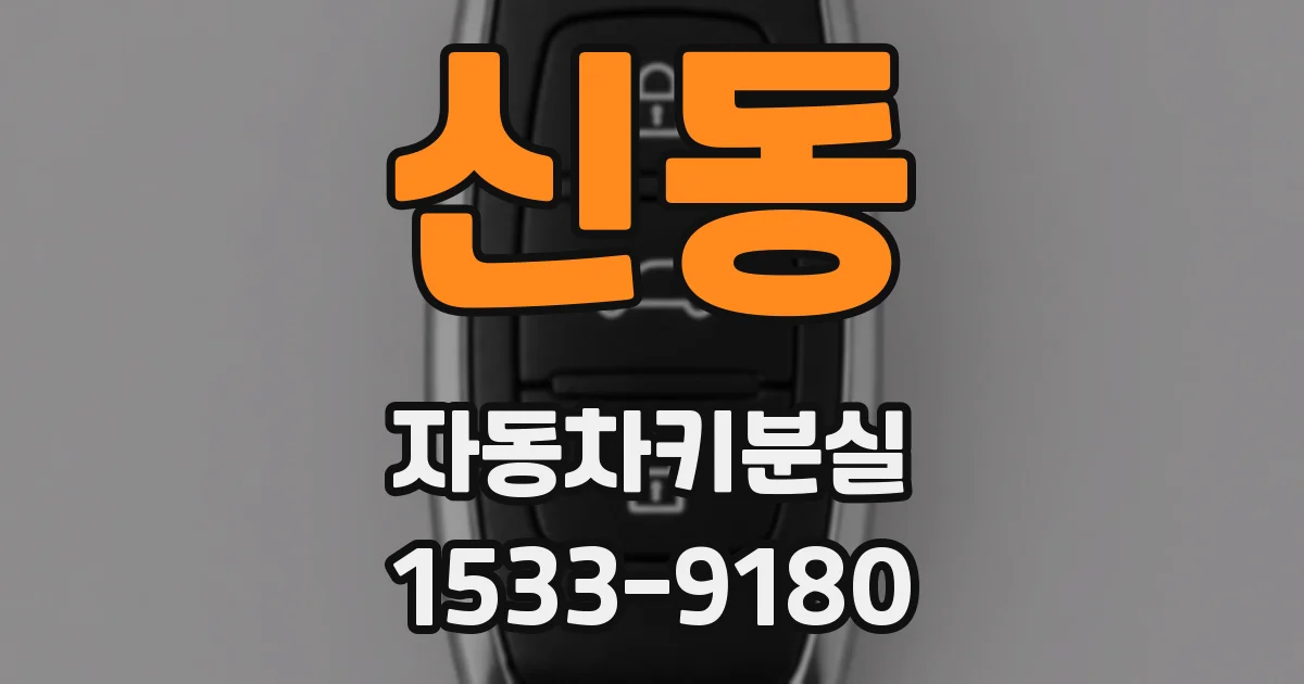 신동 자동차키분실