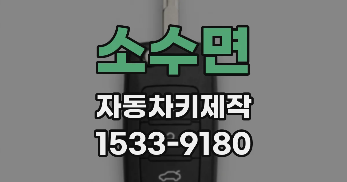 소수면 자동차키제작