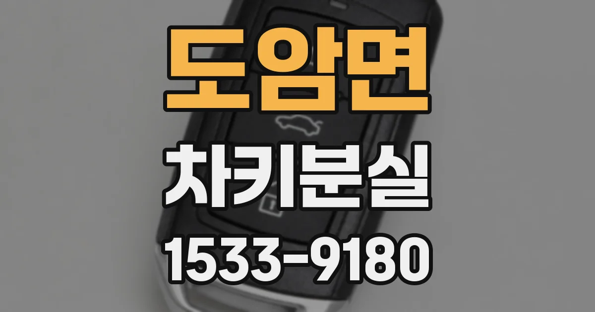 도암면 차키분실