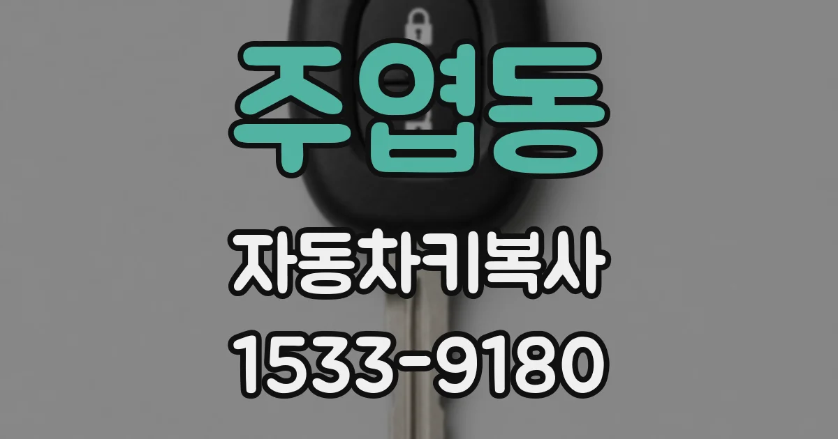 주엽동 자동차키복사