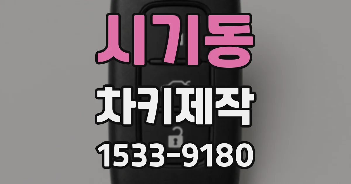 시기동 차키제작