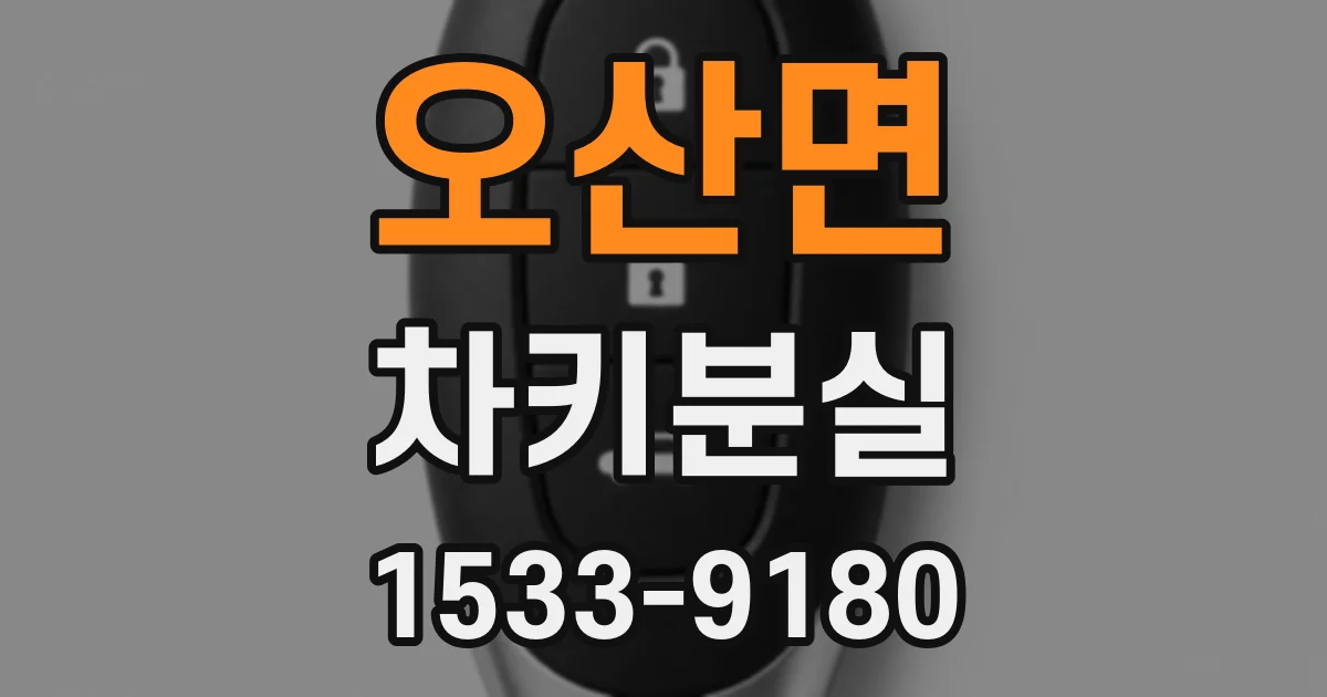 오산면 차키분실