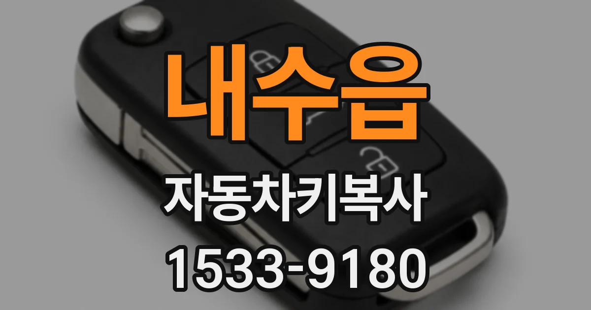 내수읍 자동차키복사