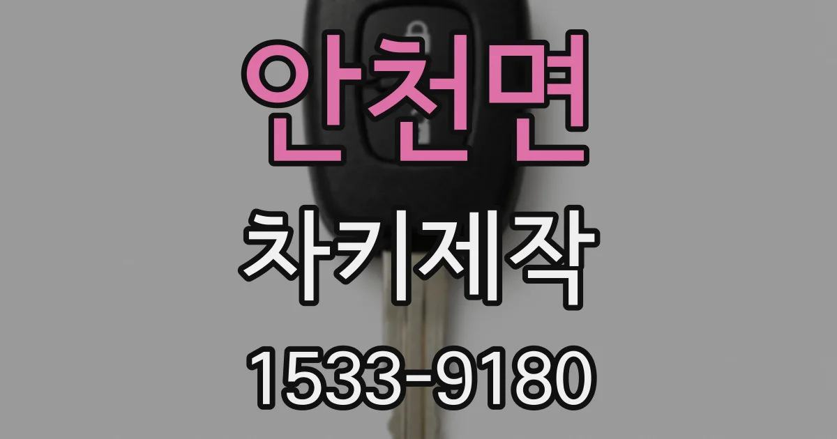 안천면 차키제작