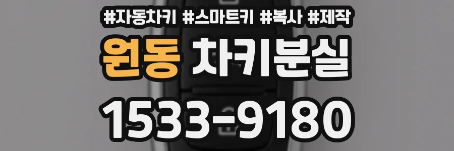 원동 차키분실
