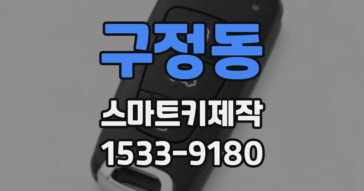 구정동 스마트키제작