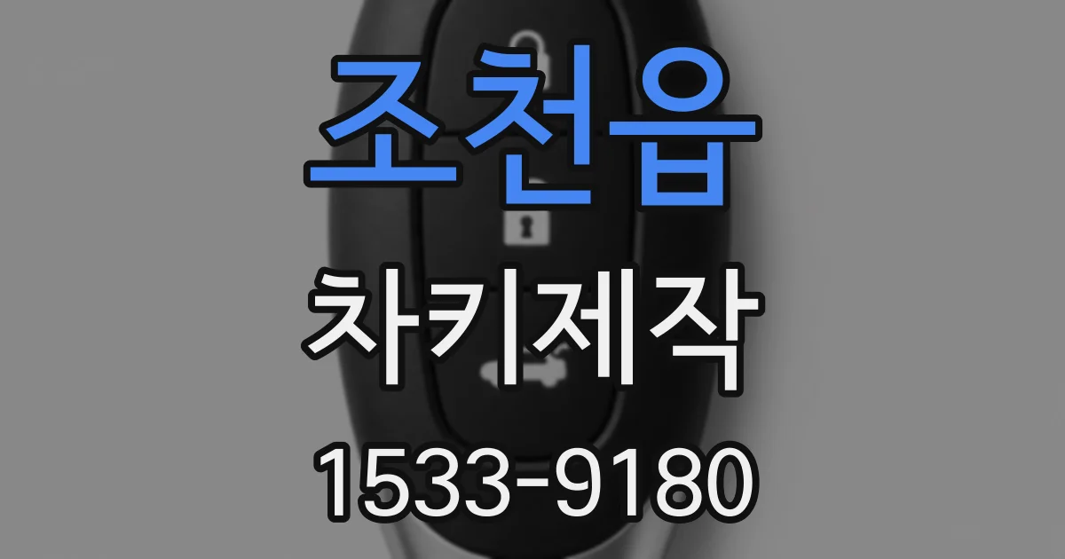 조천읍 차키제작