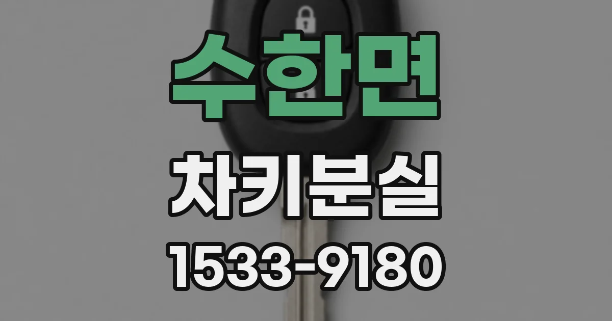 수한면 차키분실