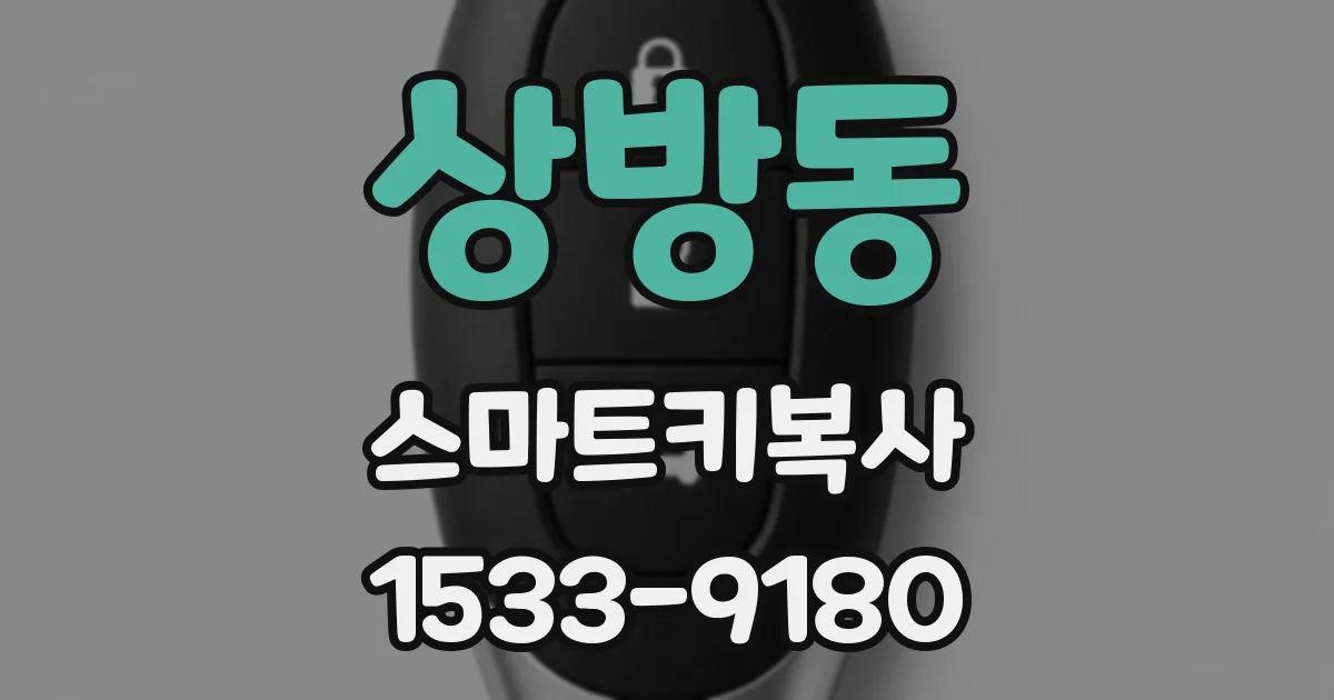 상방동 스마트키복사