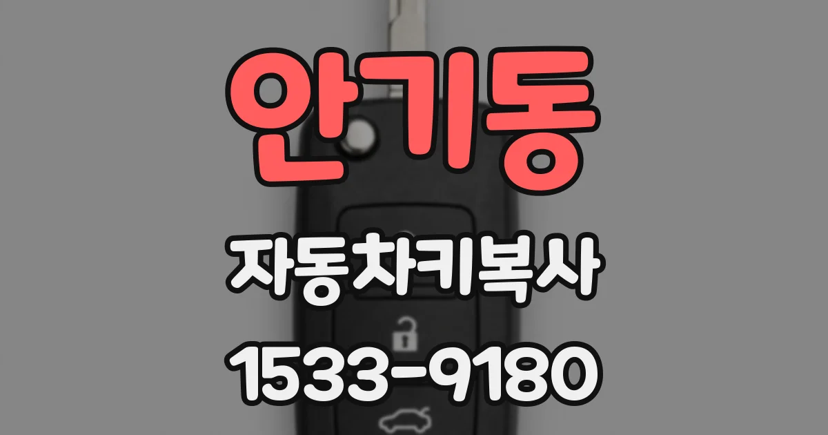 안기동 자동차키복사