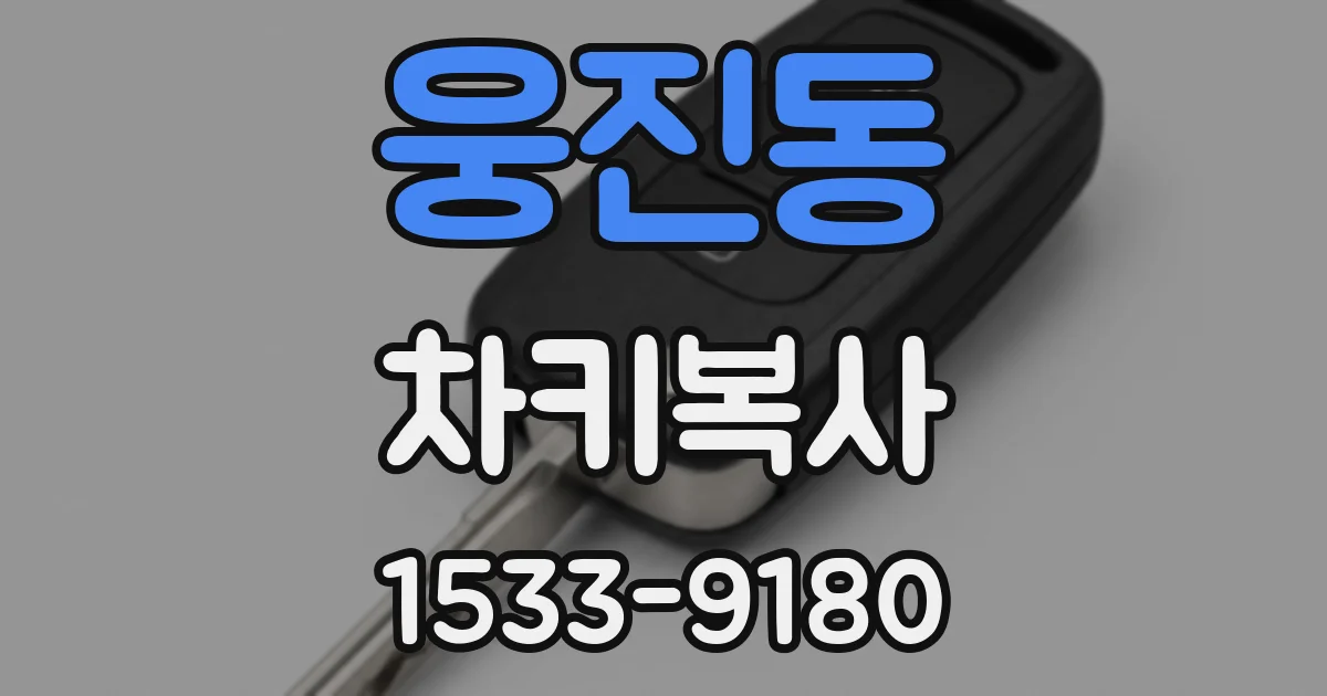 웅진동 차키복사