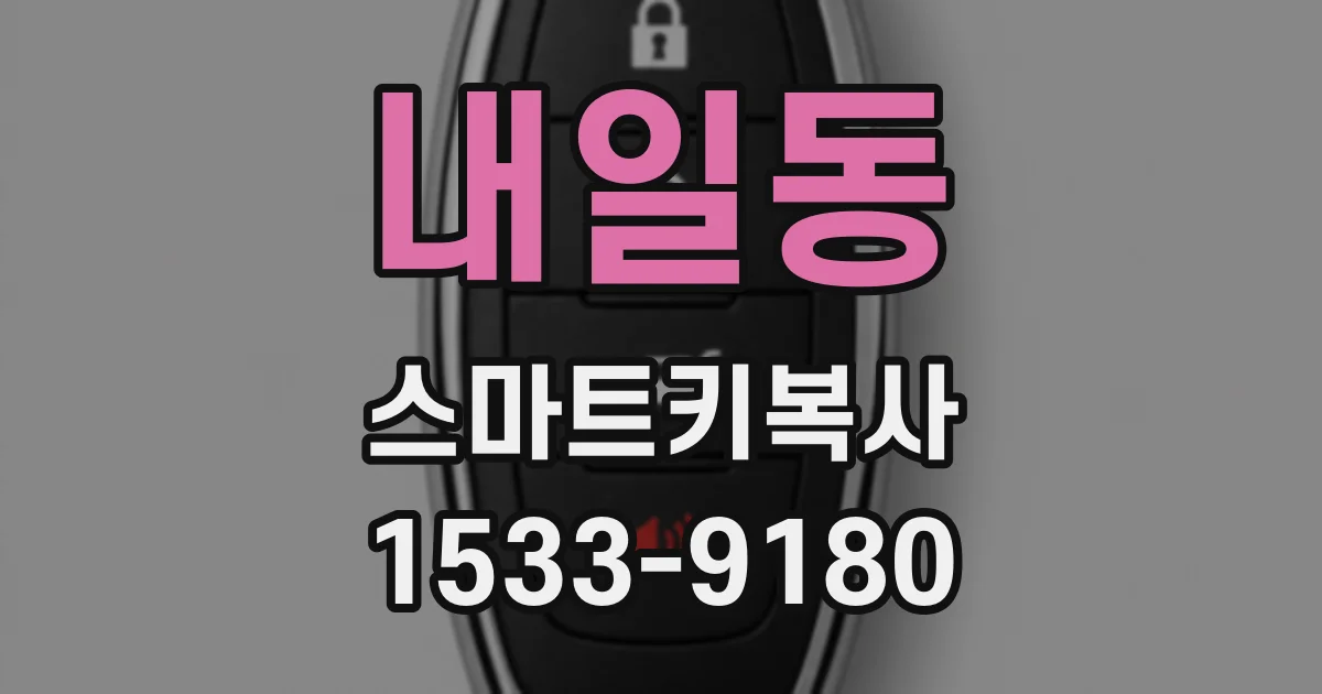 내일동 스마트키복사