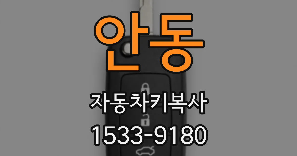 안동 자동차키복사
