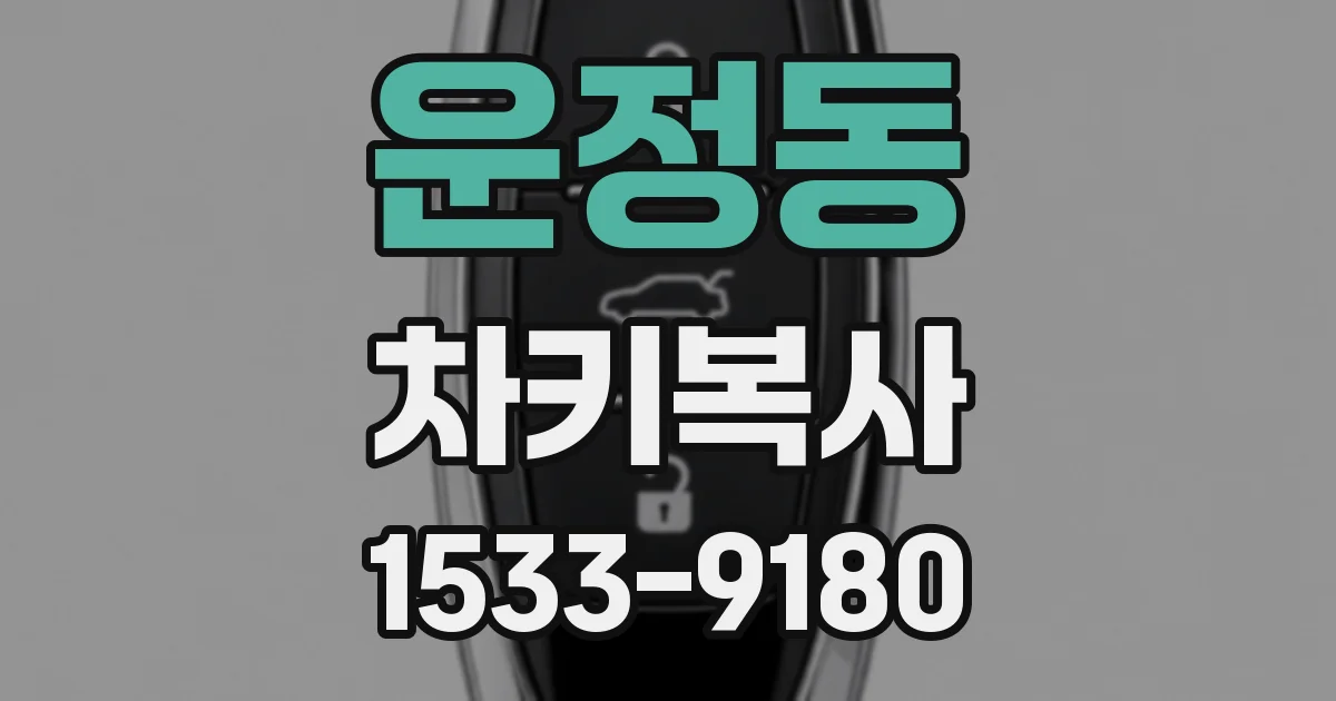 운정동 차키복사