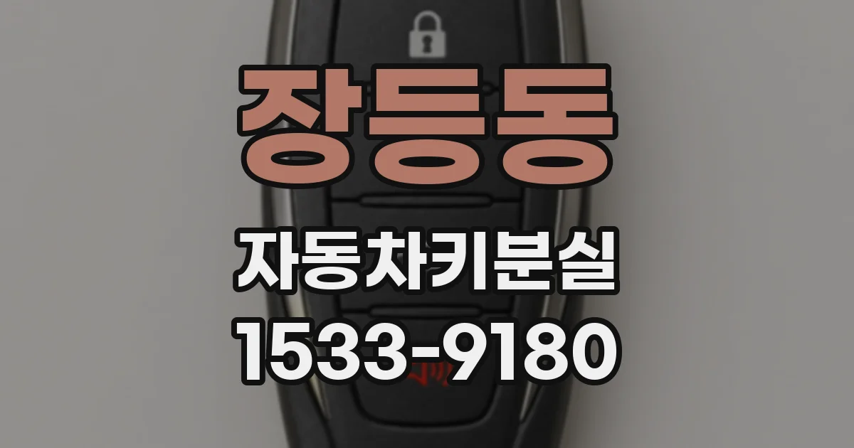 장등동 자동차키분실