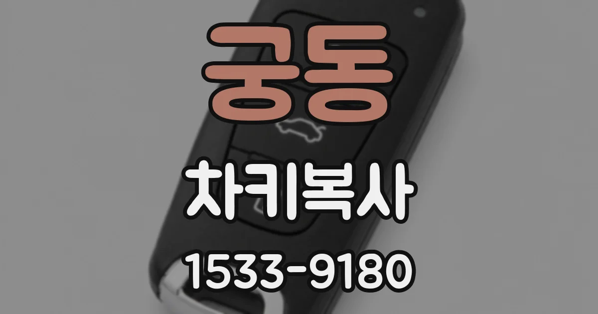 궁동 차키복사
