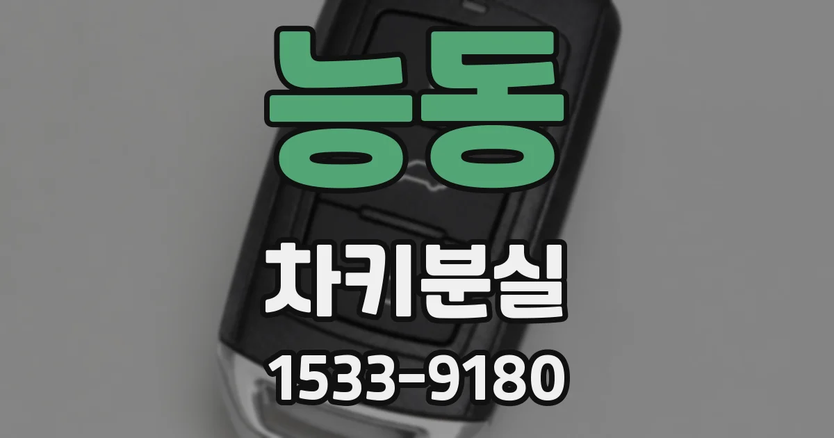 능동 차키분실