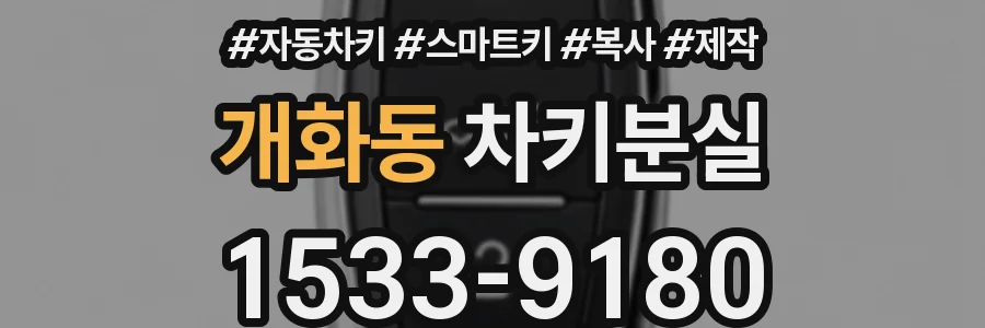 개화동 차키분실