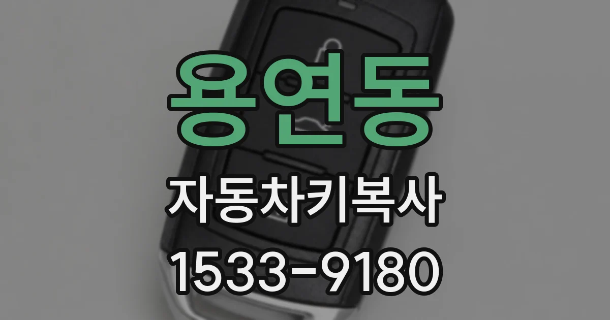 용연동 자동차키복사