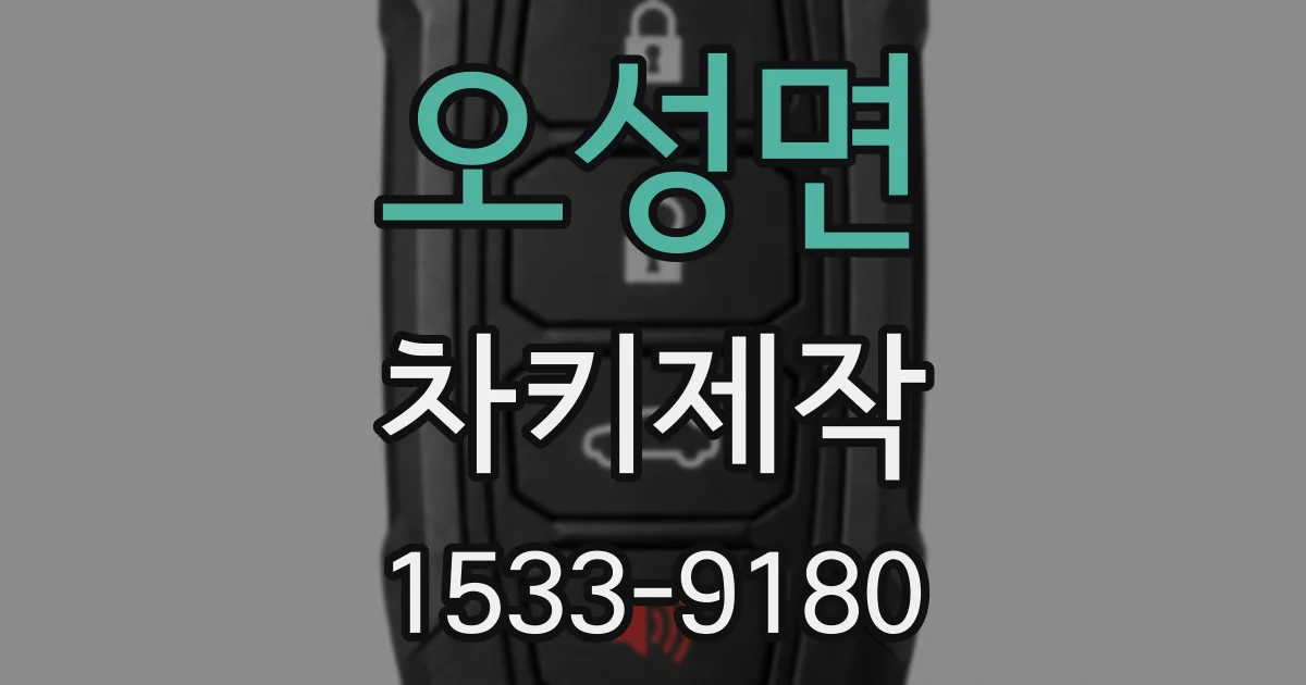 오성면 차키제작