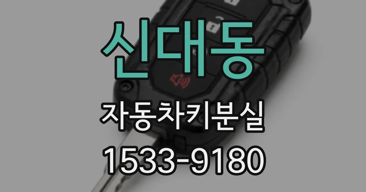 신대동 자동차키분실