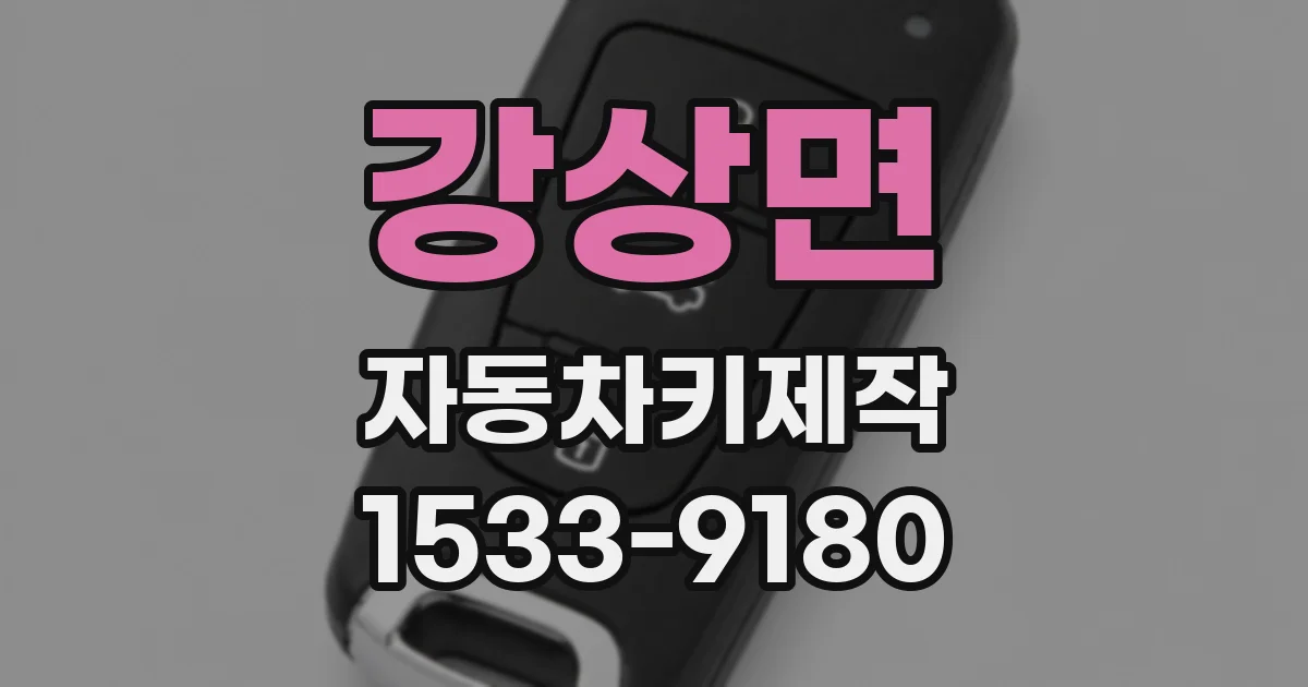 강상면 자동차키제작