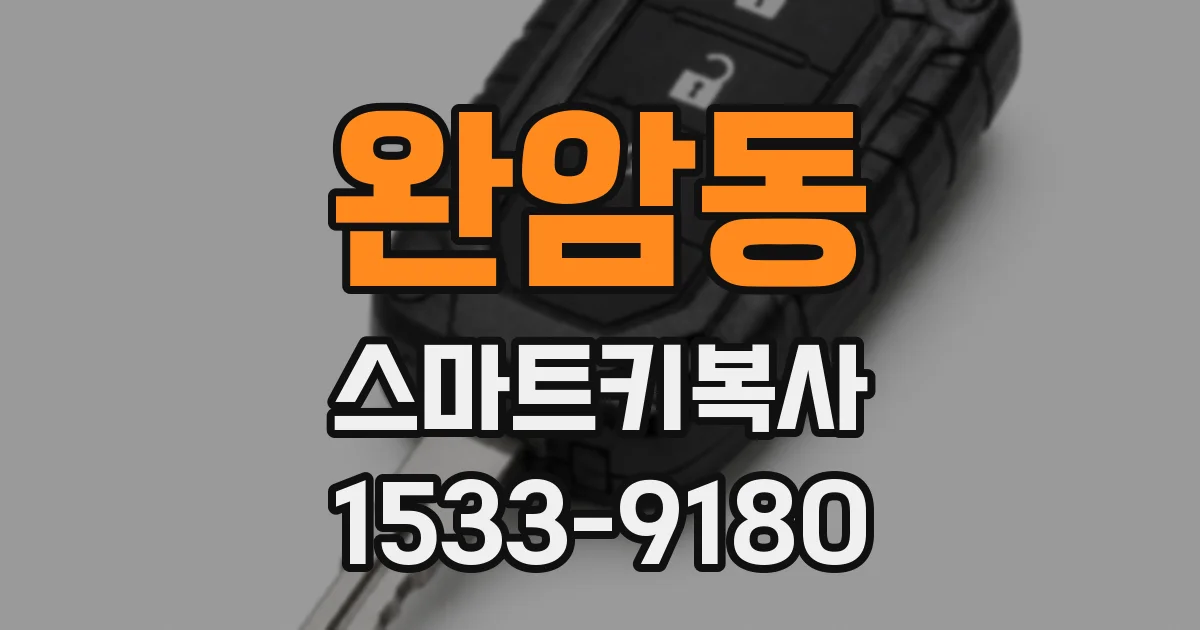 완암동 스마트키복사