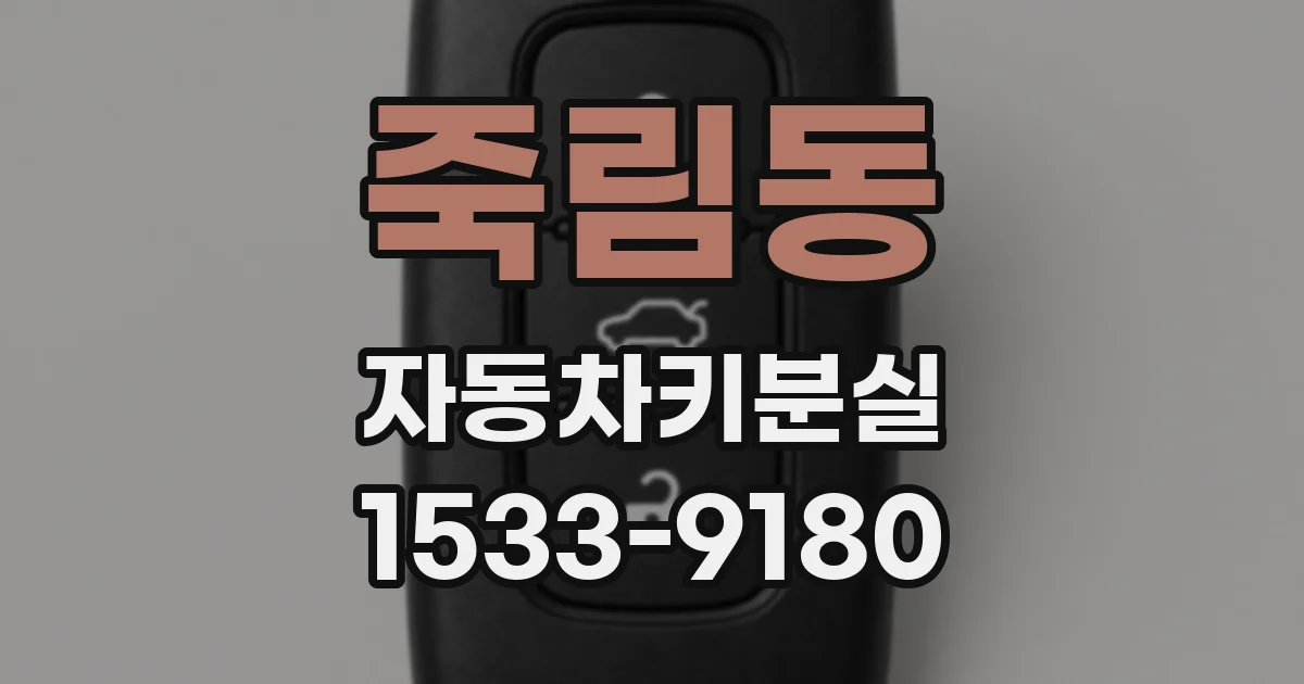 죽림동 자동차키분실