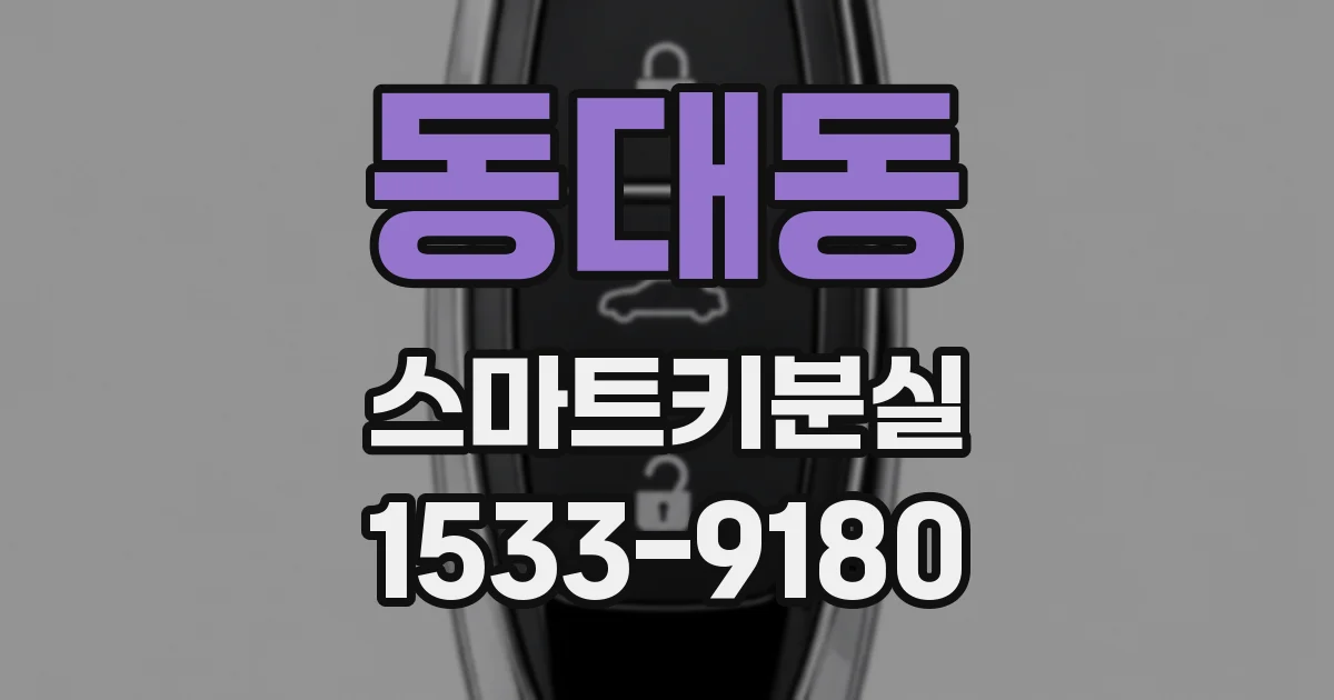 동대동 스마트키분실