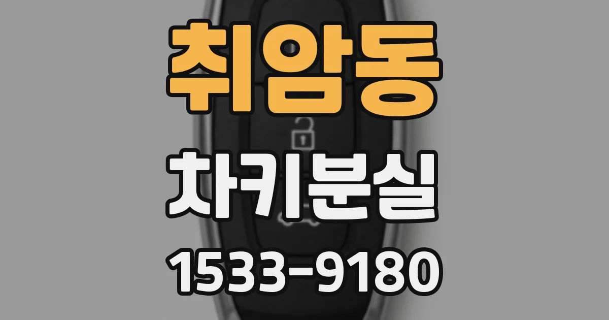 취암동 차키분실