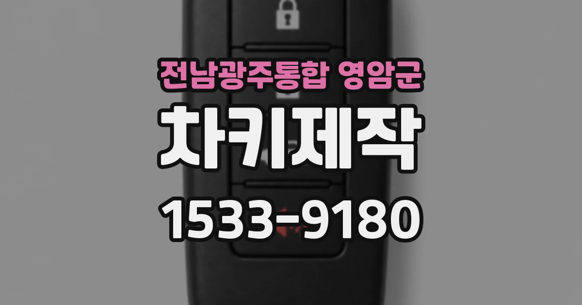 전남광주통합 영암군 차키제작