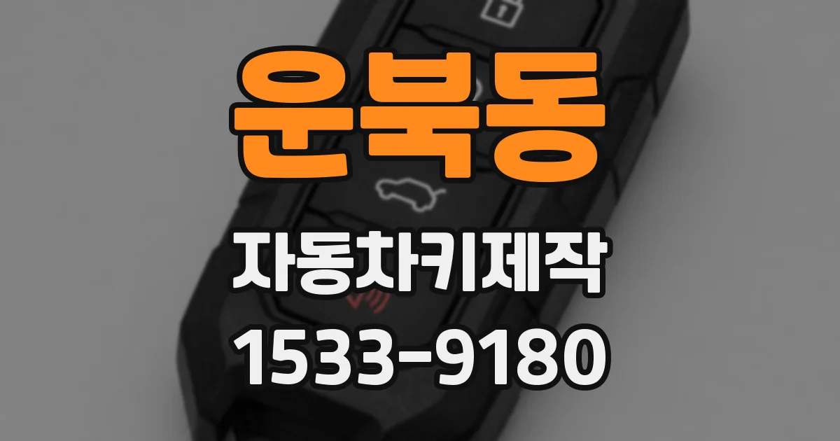 운북동 자동차키제작