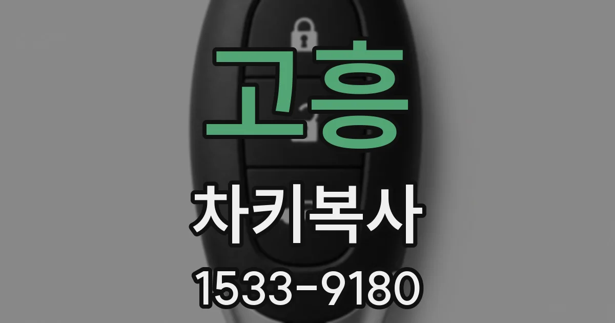 고흥 차키복사