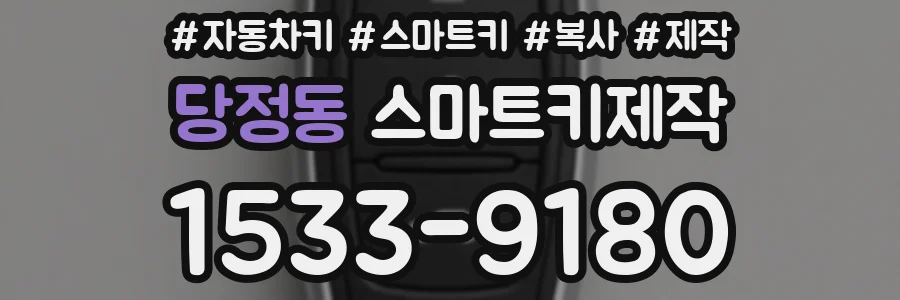 당정동 스마트키제작
