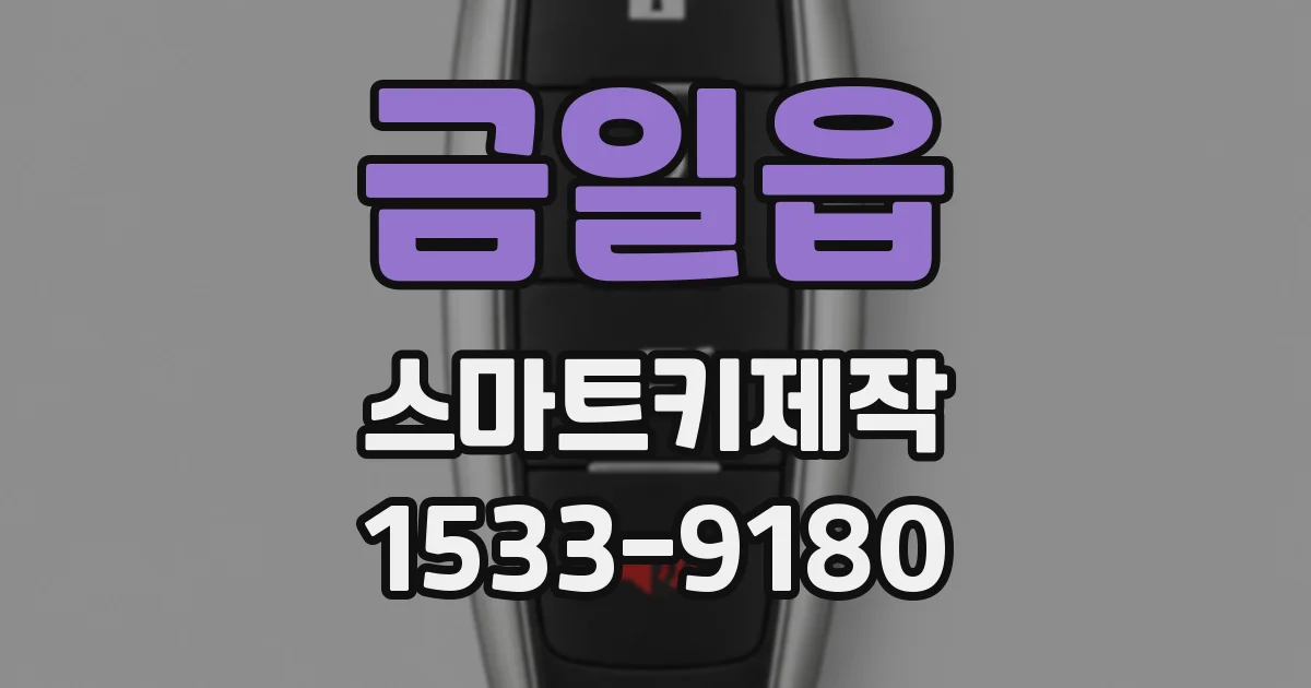 금일읍 스마트키제작