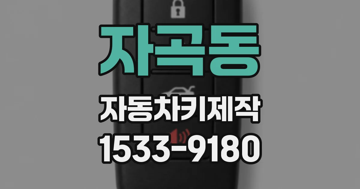 자곡동 자동차키제작