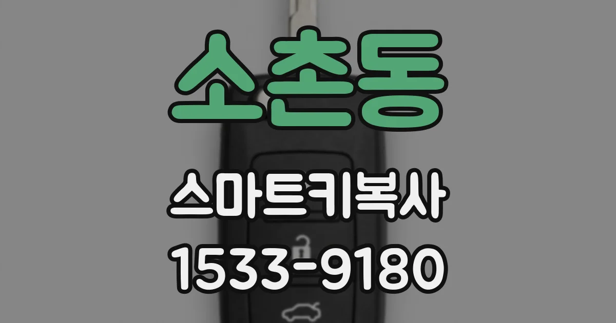 소촌동 스마트키복사