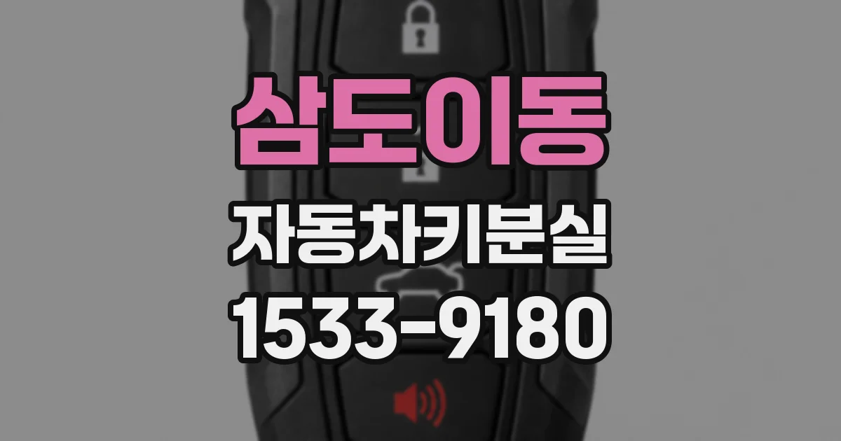 삼도이동 자동차키분실