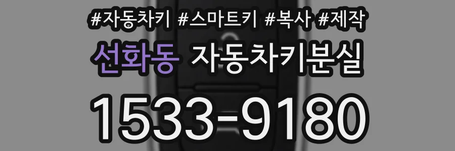선화동 자동차키분실