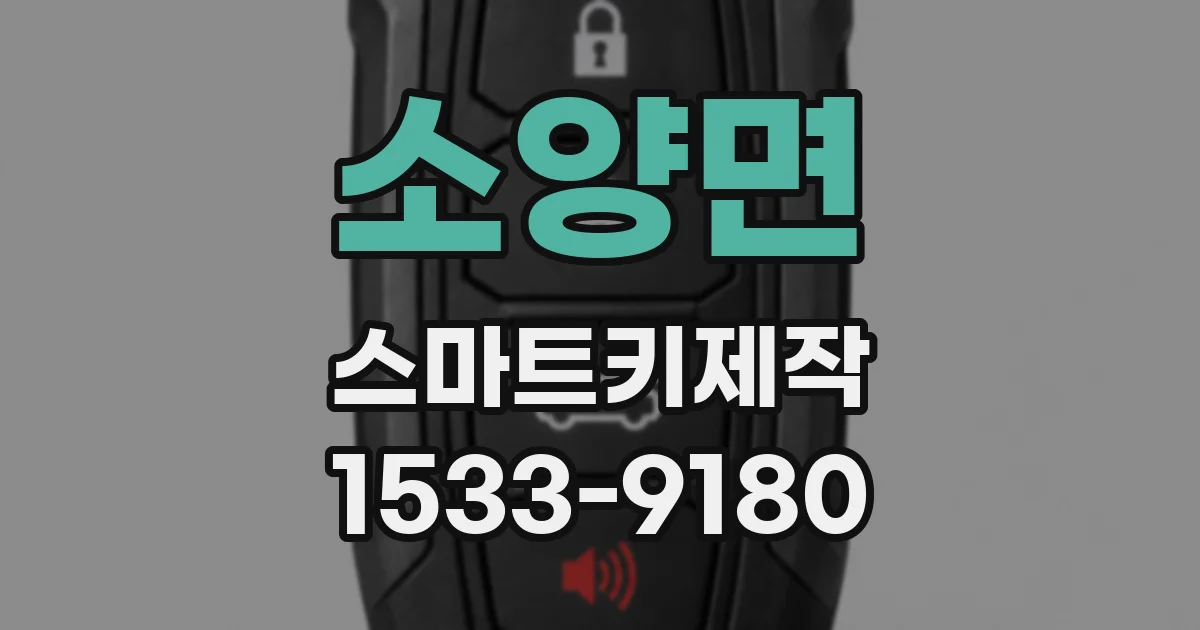 소양면 스마트키제작
