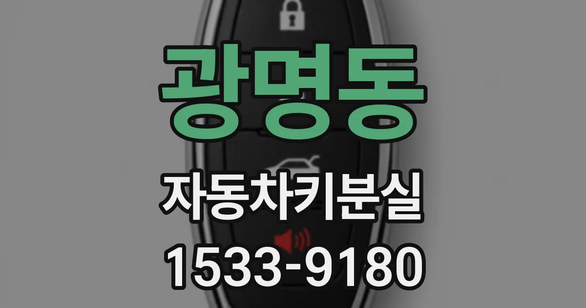 광명동 자동차키분실