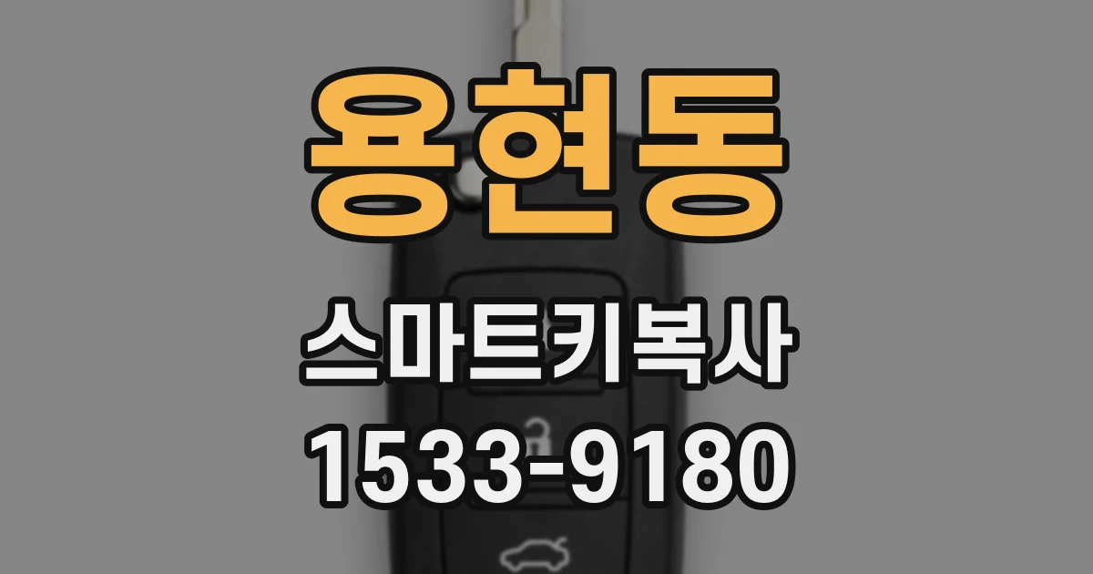 용현동 스마트키복사