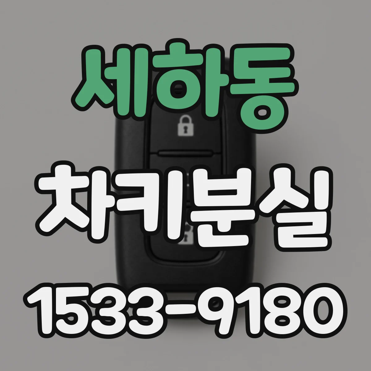 세하동 차키분실