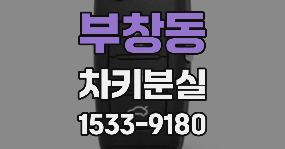 부창동 차키분실