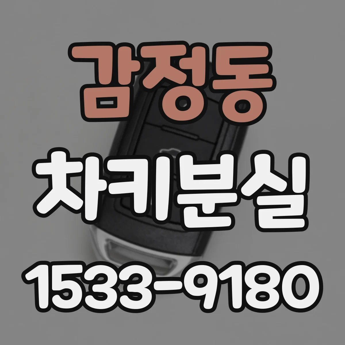 감정동 차키분실